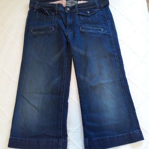7 For All Mankind Georgia Crop Capri Jeans 31
